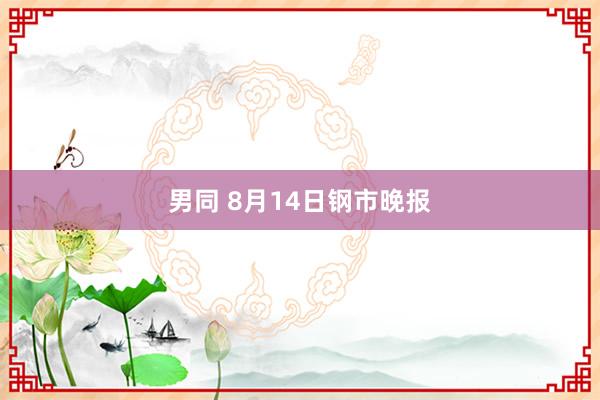 男同 8月14日钢市晚报